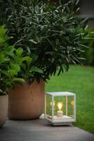 Lucide CLAIRE - Sokkellamp - 1xE27 - IP54 - Wit - thumbnail