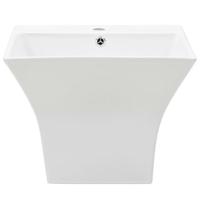 VidaXL Wasbak wandgemonteerd 500x450x410 mm keramiek wit - thumbnail