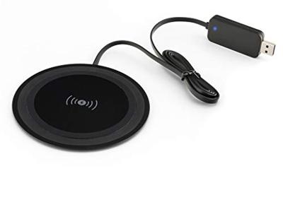 Draadloze Smartphone Oplader - Universele QI Snellader met Ultra Plat Design - Met USB Adapter (PSQ10C-B) - thumbnail