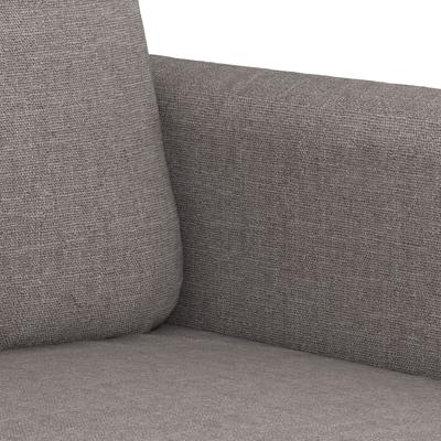 3-delige Loungeset met kussens stof taupe