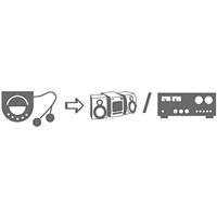 SpeaKa Professional SP-7869792 Cinch / Jackplug Audio Aansluitkabel [2x Cinch-stekker - 1x Jackplug male 3,5 mm] 10.00 m Zwart - thumbnail