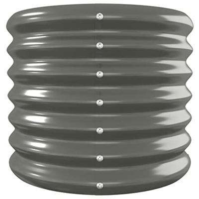 Plantenbak 260x40x36 cm gepoedercoat staal grijs Plantenbak 260x40x36 cm gepoedercoat staal grijs