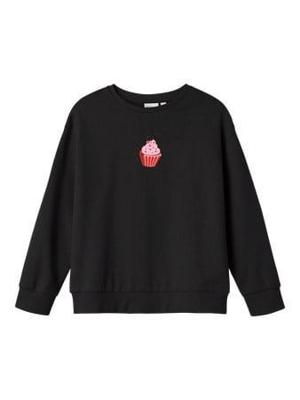 Name it winter sweater meisjes - zwart - relaxed fit - NkfNeatas