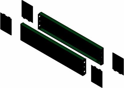 Schneider Electric NSYSPS12100 NSYSPS12100 (b x h) 1200 mm x 100 mm Grijs 1 stuk(s)