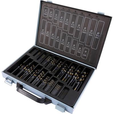 FRITZFURT 3111-1170 HSS-G Metaal-spiraalboorset 170-delig 1.0 mm, 1.5 mm, 2.0 mm, 2.5 mm, 3.0 mm, 3.5 mm, 4.0 mm, 4.5 mm, 5.0 mm, 5.5 mm, 6.0 mm, 6.5 mm, 7.0