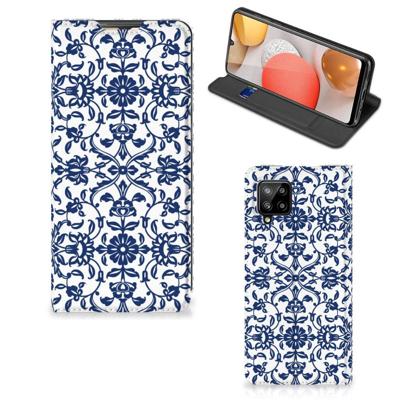 Samsung Galaxy A42 Smart Cover Flower Blue Samsung Galaxy A42 Smart Cover Flower Blue