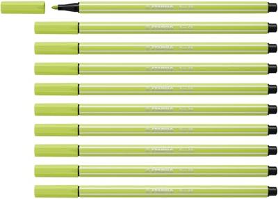 Viltstift stabilo pen 68/14 m vleugje limoen | 10 stuks