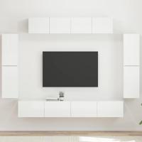 TV-kast 4 pcs Hoogglans wit - thumbnail
