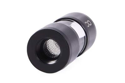 Alphacool eiszapfen acryl/acetal inline filter g1/4 inner thread (zwart/transparant)