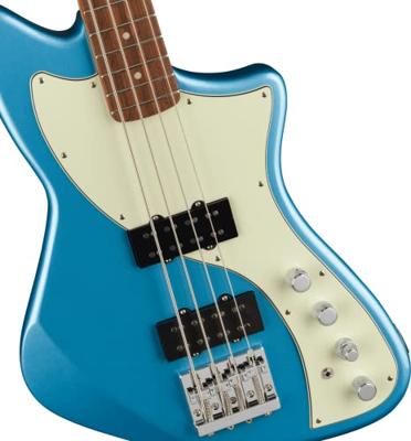Fender Player Plus Active Meteora Bass PF Opal Spark elektrische basgitaar met deluxe gigbag