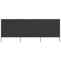 Windscherm 3-panelen 400x80 cm stof antraciet - thumbnail