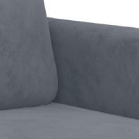 Tweezitsbank 140 cm fluweel donkergrijs - thumbnail