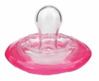 Nuby Natural Flex fopspeen siliconen junior 12 cm roze - thumbnail