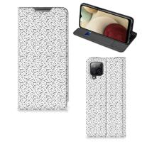 Samsung Galaxy A12 Hoesje met Magneet Stripes Dots - thumbnail