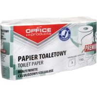 OFFICE products toiletpapier, 3-laags, 150 vel,wit, pak van 8 rollen - thumbnail