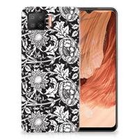 OPPO A73 4G | TPU Case | Black Flowers - thumbnail
