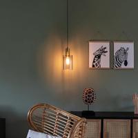QAZQA Vintage hanglamp messing met smoke glas - Vidra - thumbnail
