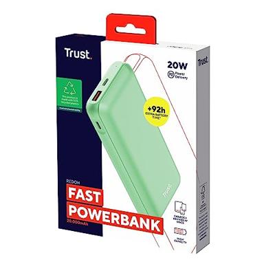 Trust Redoh Fast Powerbank 20.000 mAh Powerbank Groen Trust Redoh Fast Powerbank 20.000 mAh Powerbank Groen