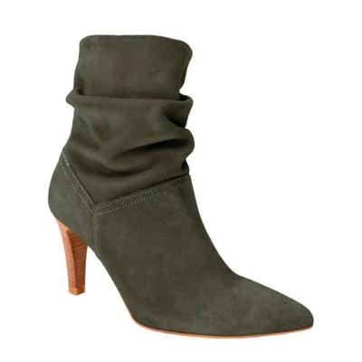 PS Poelman suède enkellaarzen groen