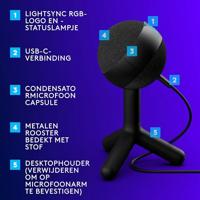 Microfoon Logitech 988-000551 Zwart - thumbnail