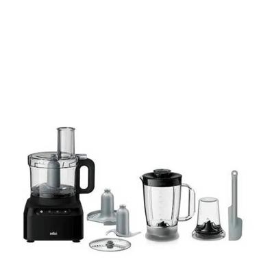 Braun FP3132BK PurEase Foodprocessor Zwart Braun FP3132BK PurEase Foodprocessor Zwart