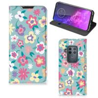Motorola One Zoom Smart Cover Flower Power - thumbnail