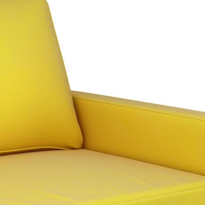 2-delige Loungeset met kussens fluweel geel - thumbnail