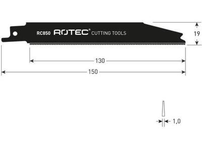 Rotec Reciprozaagblad rc850 hm 150mm (3st)