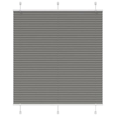 Pliss rolgordijn 120x100 cm stofbreedte 119,4 cm antraciet