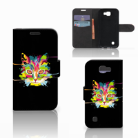 LG K4 Leuk Hoesje Cat Color - thumbnail