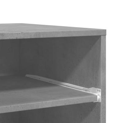 VidaXL Printerkastje met wielen 60x48x74 cm betongrijs