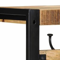 Kapstok 80x35x35 cm massief ruw mangohout - thumbnail