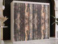 Kledingkast TODY 2 schuifdeuren 180 cm mat wit - thumbnail