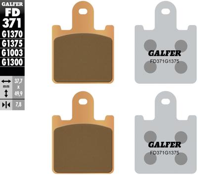 GALFER remblokken "fd371" brake pad fd371 g1375 sint.metal str.&sp. GALFER remblokken "fd371" brake pad fd371 g1375 sint.metal str.&sp.