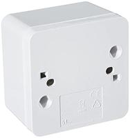 KOPP - Wandcontactdoos - Standard - Opbouw - 1-voudig Stopcontact - Randaarde - Arctic Glans Wit - thumbnail