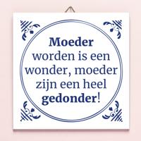 Tegeltje Moeder worden is een wonder - thumbnail