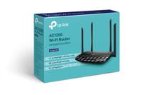 TP-LINK AC1200 draadloze router Gigabit Ethernet Dual-band (2.4 GHz / 5 GHz) Zwart - thumbnail