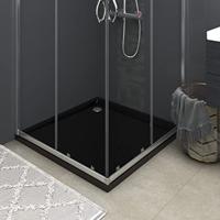 Douchebak vierkant 80x80 cm ABS zwart - thumbnail