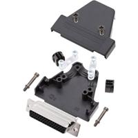 encitech TRI-P-25-HDS44-K 6355-0068-13 D-sub behuizing Aantal polen: 44 Kunststof Zwart 1 stuk(s) - thumbnail