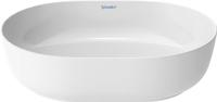 Duravit Luv opzetwastafel 50x35cm ovaal zonder kraangat zonder overloop wit/wit 0379500000 - thumbnail