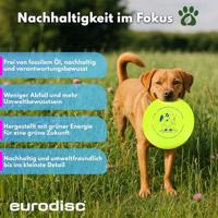 Eurodisc Dog Disc Frisbee Geel - thumbnail