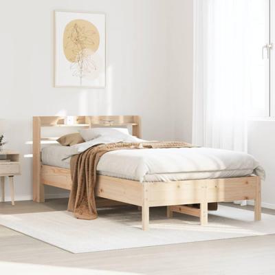 Bedframe zonder matras massief grenenhout 90x200 cm