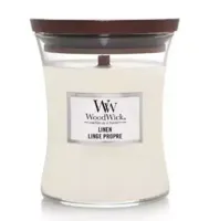 Woodwick Linen Medium Candle - thumbnail