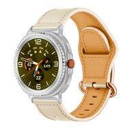 Classic leren band - Ivoor - Samsung Galaxy Watch 8 - 40mm / 44mm
