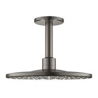 Regendoucheset GROHE Rainshower SmartActive 31 cm met Plafondarm Hard Graphite Geborsteld - thumbnail