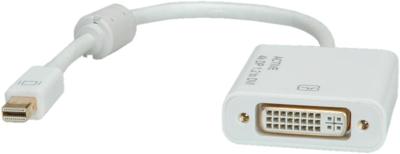 ROLINE 4K Mini DisplayPort-DVI Adapter, Mini DP M - DVI F ROLINE 4K Mini DisplayPort-DVI Adapter, Mini DP M - DVI F