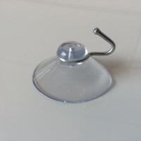 Zuignap transp 40 mm met haak 100 stuks - thumbnail