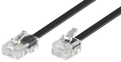 Goobay ISDN Kabel [1x RJ45-stekker 8p4c - 1x RJ11-stekker 6p4c] 3 m Zwart