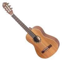 Ortega R122L-1/2 Family Series 1/2-Size Guitar Natural linkshandige klassieke gitaar met gigbag - thumbnail