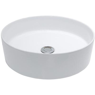 Wiesbaden Link Waskom Rond - 40x12cm - Keramiek - Mat Wit